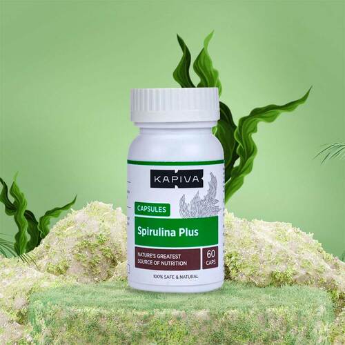Kapiva Spirulina Plus Capsules 60 CAPS spencerkart