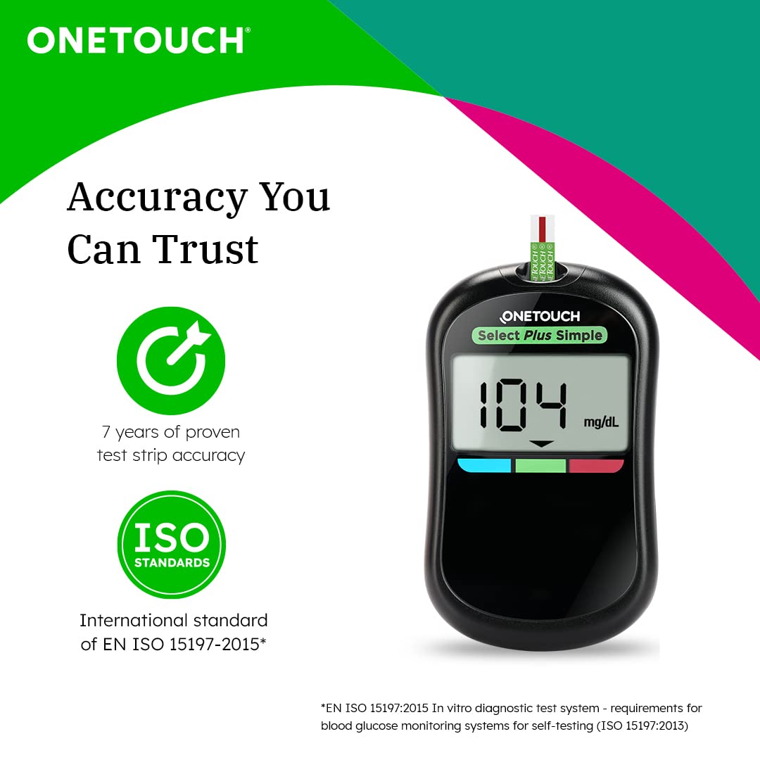 OneTouch Select Simple Plus Glucose Monitoring System   Accurate ...