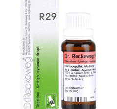 Dr. Reckeweg R29 Vertigo And Syncope Drop (22ml)