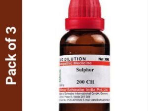 Dr.Willmar Schwabe India Sulphur 200CH Liquid: Natural Homeopathic Remedy for Skin Conditions