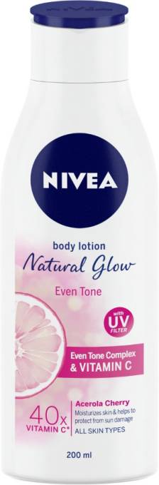 NIVEA Natural Glow Even Tone UV Protect with Body lotion - spencerkart