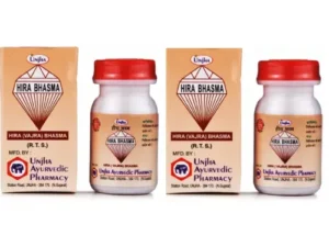 Unjha Hira (Vajra) Bhasma (500mg, Pack of 2)