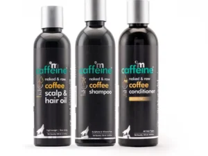 mCaffeine Coffee Hair Spa & Hair Fall Control Kit (Scalp hair Oil 200ml + Shampoo 250ml + Conditioner 250ml) (1Pack)