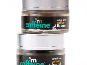 mCaffeine Naked & Raw Coffee Lip Balm + Lip Scrub (Each 12g) (1Pack)