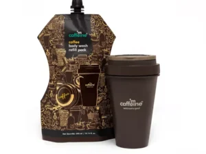 mCaffeine Coffee Body Wash + Coffee Body Wash Refill Pouch (Each 300ml) (1Pack)