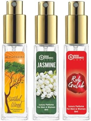 Parag Fragrances Perfume Spray Combo (3 × 8 ml, 24 ml total)
