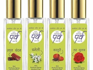 Parag Fragrances Parv 4-in-1 Attar Spray (4 × 8 ml, 32 ml total)