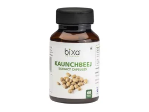 Bixa Botanical Mucuna/Kaunch Beej Extract Veg Capsules 15% L-Dopa
