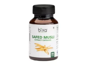 Bixa Botanical Safed Musli Extract Veg Capsules 30% Saponin
