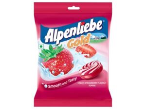 Alpenliebe Gold Cream Strawberry Toffee Pack (90 Pieces)