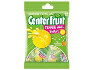 Center Fruit Pineapple Chewing Gum (Tennis Ball Shape)