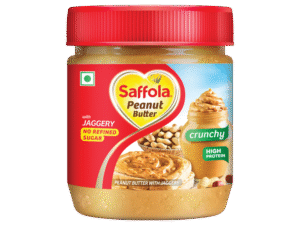 Saffola Crunchy Peanut Butter with Jaggery ? Healthy Sweetened Protein Spread for Energy Lovers