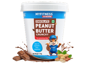 MyFitness Junior Chocolate Crunchy Peanut Butter for Kids ? Protein Snack with Fun Crunch