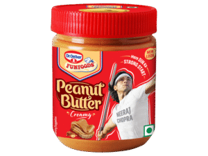 Dr. Oetker FunFoods Creamy Peanut Butter ? Deliciously Smooth Protein Spread for Daily Energy