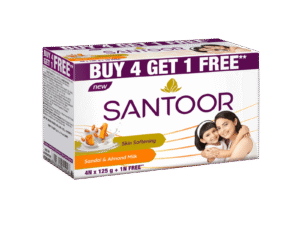Santoor Skin Softening Sandal & Almond Milk Soap