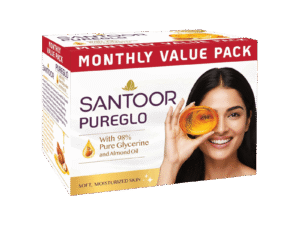 Santoor PureGlo Glycerine Soap